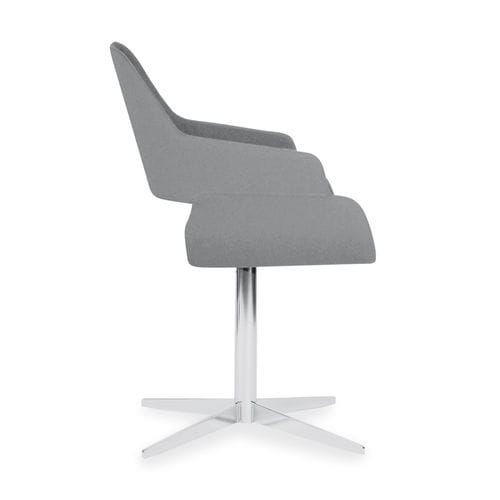 Sedia contemporanea - ROSE - RICCARDO RIVOLI Design - da interno / in tessuto / con supporto in metallo