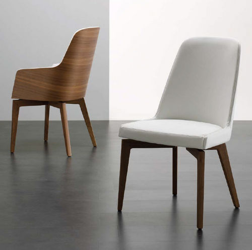Sedia contemporanea - MARLÈNE 100  - RICCARDO RIVOLI Design - da interno / in tessuto / con supporto in legno