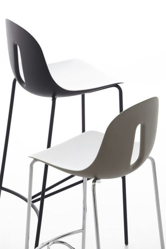 Sedia alta contemporanea - GOTHAM SG - CHAIRS & MORE - da interno / in acciaio / in poliuretano
