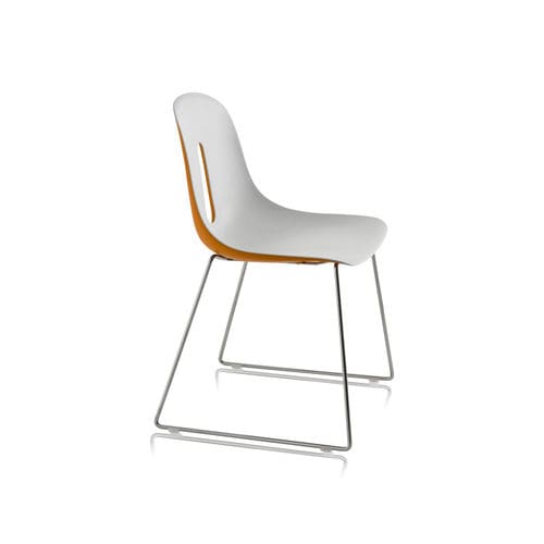 Sedia contemporanea - GOTHAM SL - CHAIRS & MORE - da interno / in poliuretano / con supporto in acciaio cromato