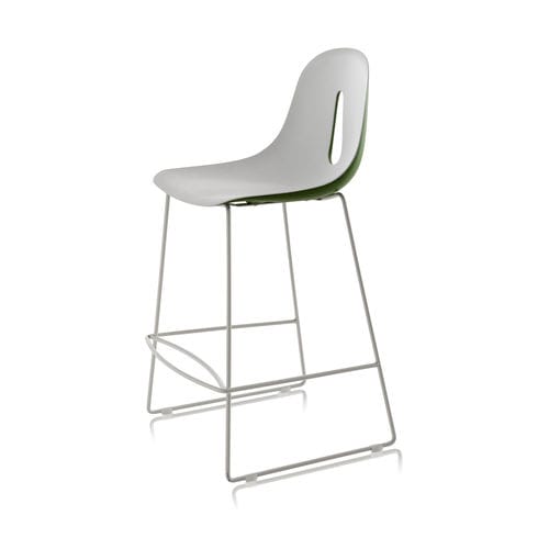 Sedia alta contemporanea - GOTHAM SL SG - CHAIRS & MORE - da interno / in acciaio cromato / in poliuretano