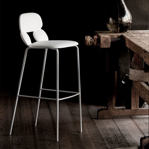 Sedia alta contemporanea - NUBE SG 65 - CHAIRS & MORE - da interno / in metallo / in poliuretano