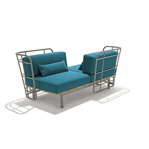 Poltrona contemporanea - JUJUBE D-A - CHAIRS & MORE - in tessuto / in metallo / confidente