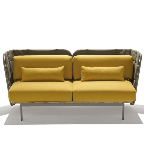 Divano contemporaneo - JUJUBE D-B - CHAIRS & MORE - da giardino / in tessuto / giallo