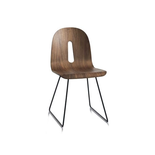 Sedia contemporanea - GOTHAM WOODY SL - CHAIRS & MORE - da interno / in legno / con supporto in metallo verniciato