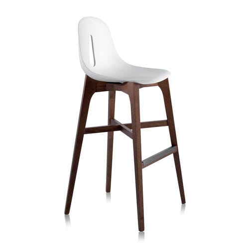 Sedia alta contemporanea - GOTHAM W SG - CHAIRS & MORE - da interno / in poliuretano / con supporto in faggio