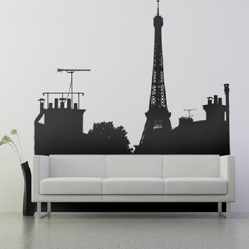 Adesivo da parete città - PARIS SKYLINE C - Paristic - nazione