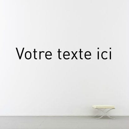 Adesivo da parete con testo - TYPOGRAPHY 01 - Paristic