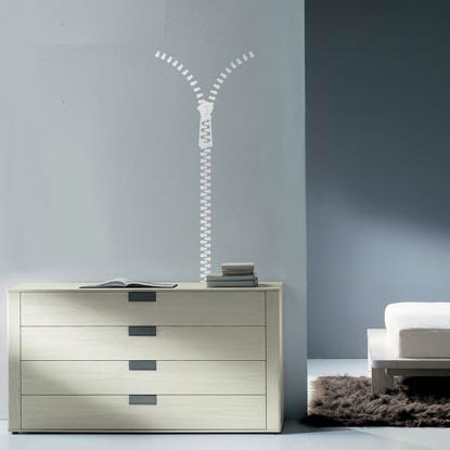 Adesivo da parete in vinile - WALL ZIP 	 - Paristic