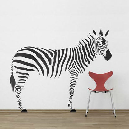Adesivo da parete ornamentale - ZEBRA 	 - Paristic - animale