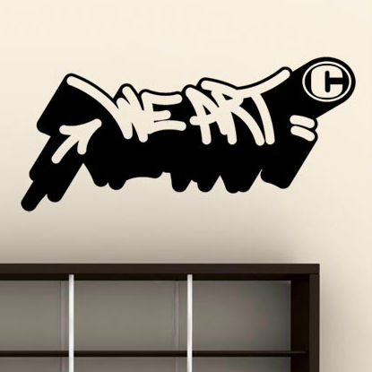 Adesivo da parete graffiti - WE ART 01 - Paristic