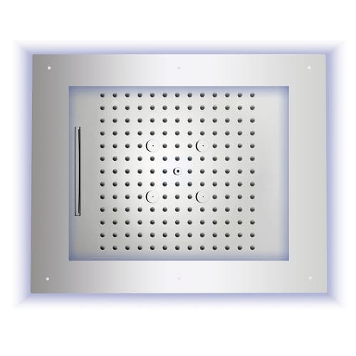 Soffione doccia con cromoterapia - HI0930 - BOSSINI - da soffitto / rettangolare / a pioggia