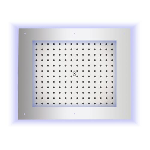 Soffione doccia con cromoterapia - HI0391 - BOSSINI - da soffitto / rettangolare / a pioggia