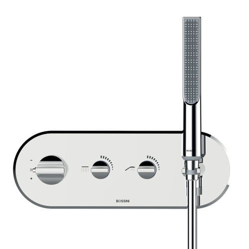 Miscelatore da doccia - Z00523+Z00135 - BOSSINI - da parete / termostatico / in metallo cromato