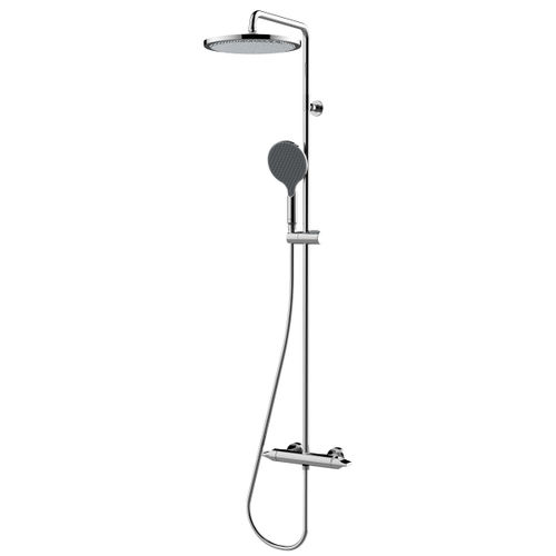 Colonna doccia in ottone - L10506 - BOSSINI - da parete / contemporanea / con doccia a mano