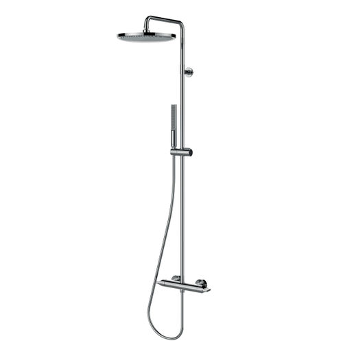Colonna doccia termostatica - L10507 - BOSSINI - in ottone / da parete / contemporanea