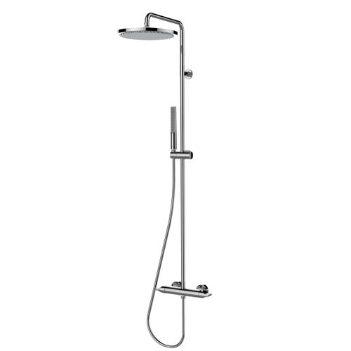 Colonna doccia in ottone - L10508 - BOSSINI - da parete / contemporanea / con doccia a mano