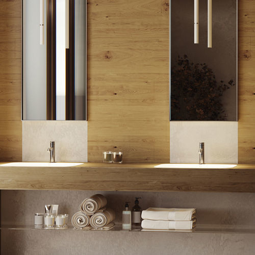 Miscelatore per lavabo - INZ203  - BOSSINI - da appoggio / in acciaio inossidabile 316L / da bagno
