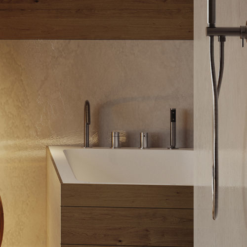 Miscelatore per lavabo - INZ228  - BOSSINI - da appoggio / in acciaio inossidabile 316L / da bagno