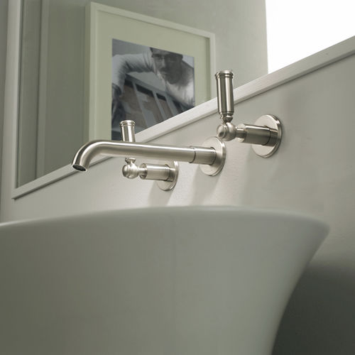 Miscelatore doppio comando per lavabo - Z001303 - BOSSINI - da parete / in ottone cromato / da bagno
