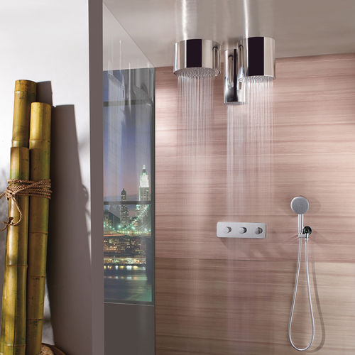 Soffione doccia da soffitto - H80410 - BOSSINI - rotondo / a pioggia