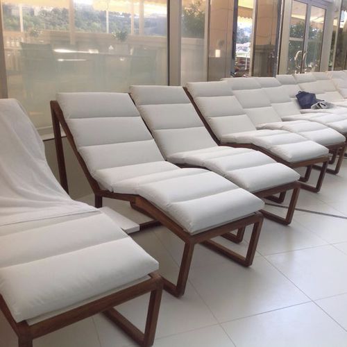 Lettino prendisole contemporaneo - ROMA - Serenite Luxury Monaco - in teak / per centro benessere