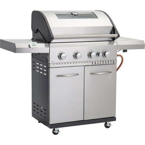 Barbecue a gas - 12101 - Landmann - con rotelle / in metallo / con contenitore