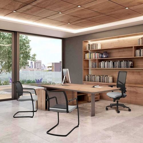 Poltrona da ufficio contemporanea - SIMPLE - Moschella Sedute Srl - a rete / in metallo / in nylon