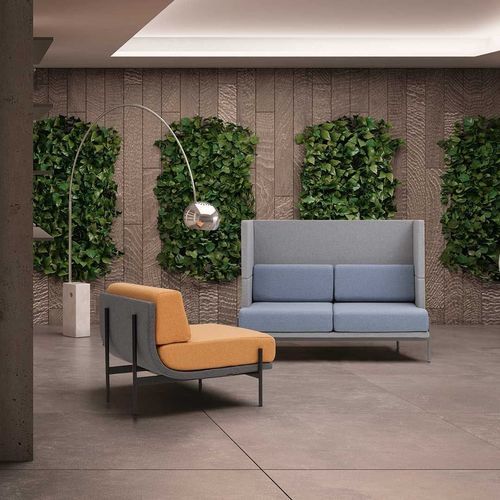 Divano contemporaneo - TWENTY L_HIGH - Moschella Sedute Srl - in tessuto / in schiuma di poliuretano / con schienale alto