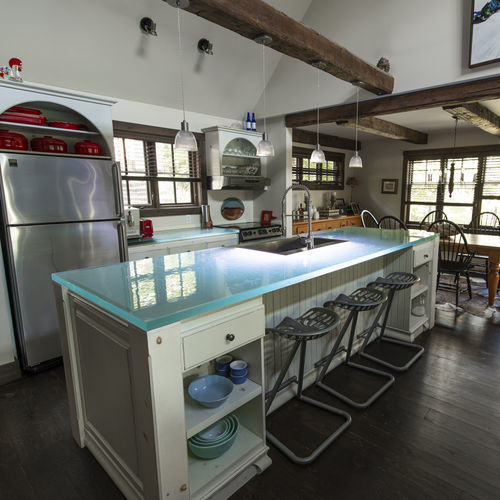 Piano di lavoro in vetro - ThinkGlass - da cucina / da esterno / incolore