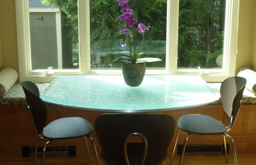 Tavolo contemporaneo - MORNING GLORY - ThinkGlass - in vetro