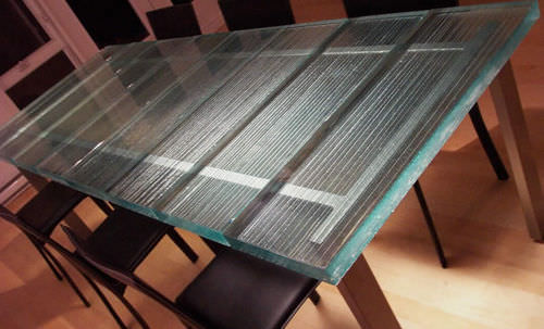 Tavolo contemporaneo - SOLID & FUNCTIONAL - ThinkGlass - in vetro / rettangolare