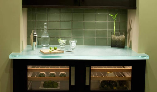 Mobile bar contract - BETTER WITH AGE - ThinkGlass - contemporaneo / in vetro / luminoso