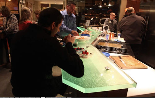 Piano di lavoro in vetro - HAPPY HOUR - ThinkGlass - da cucina