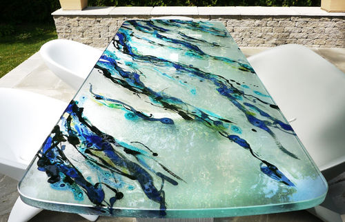 Pannello decorativo per esterni - OUTDOOR ART - ThinkGlass - in vetro