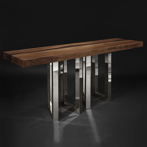 Consolle design originale - IL PEZZO 6 - Il Pezzo Mancante - in legno massiccio / in frassino / in wengé