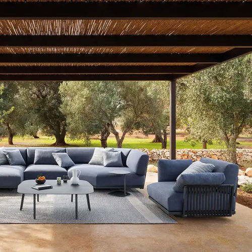 Poltrona contemporanea - Solaris - FAST SPA - in tessuto / in alluminio verniciato / con cuscino rimovibile