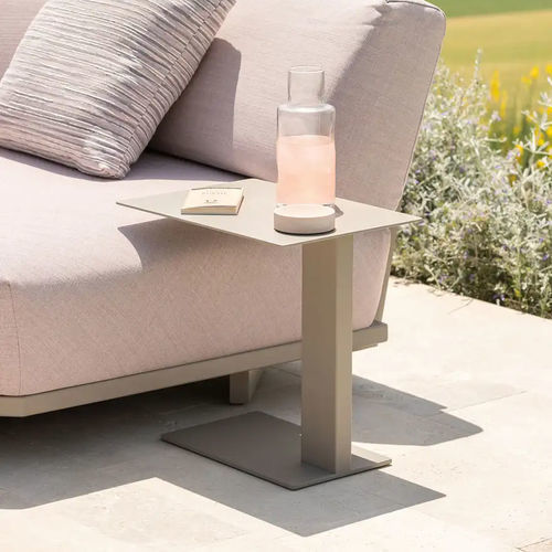 Tavolo d'appoggio contemporaneo - Solaris - FAST SPA - in alluminio verniciato / con supporto in alluminio dipinto / rettangolare