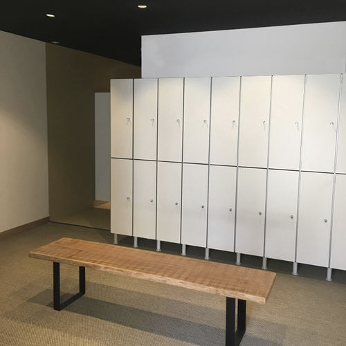 Armadietto spogliatoio in HPL - DINOR - per edifici pubblici / per impianto sportivo / contract
