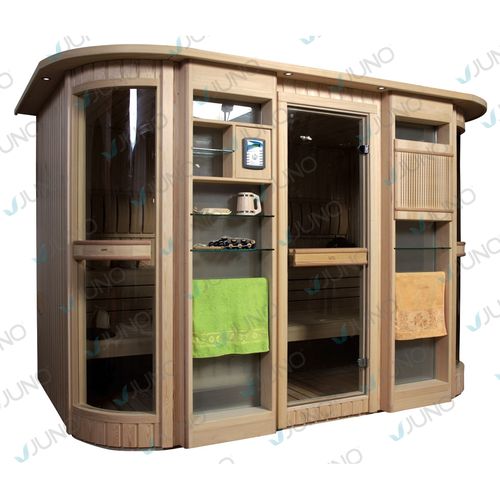 Sauna per uso residenziale - PIXA - Juno SPA Design & Manufacture - in legno / da interno