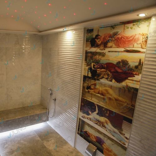 Bagno di vapore con doccia integrata - Juno SPA Design & Manufacture - con sale per haloterapia