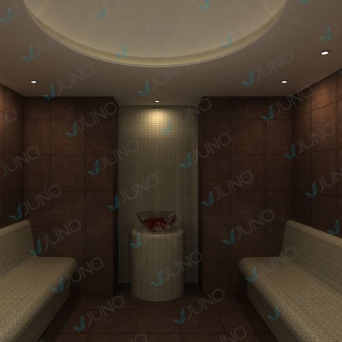 Bagno di vapore turco - Juno SPA Design & Manufacture - con sale per haloterapia / piastrellato