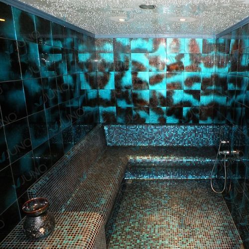 Bagno di vapore turco - Juno SPA Design & Manufacture - con doccia integrata / con sale per haloterapia / piastrellato