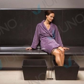 Pediluvio in metallo - Juno SPA Design & Manufacture - in marmo / per centro estetico / per spa