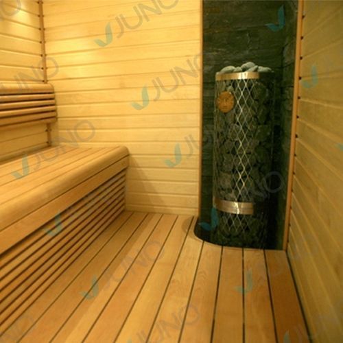 Stufa per sauna a bioetanolo - Juno SPA Design & Manufacture - d'angolo / in metallo / contemporanea