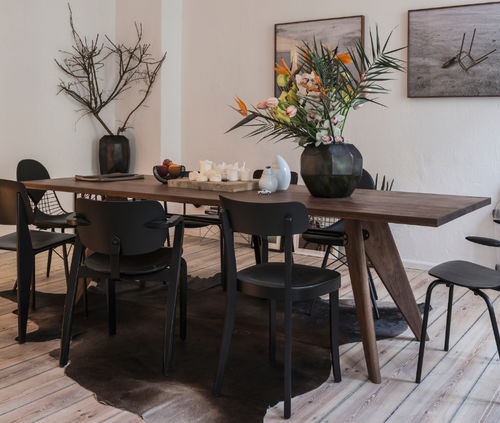 Tavolo contemporaneo - S.A.M - vitra - in legno massiccio / in legno oliato / in noce americano