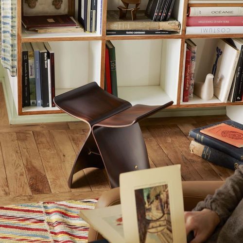 Sgabello contemporaneo - BUTTERFLY  - vitra - in legno compensato / in acero / in palissandro