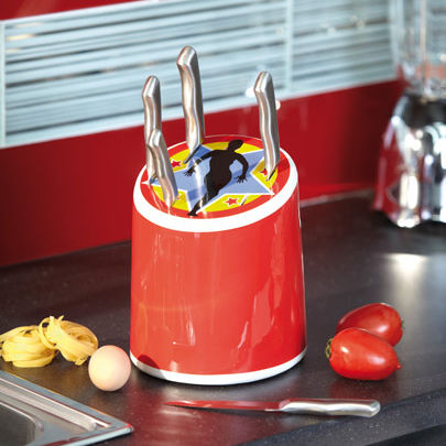 Ceppo coltelli in acciaio inossidabile - CIRCUS - 22 22 EDITION DESIGN