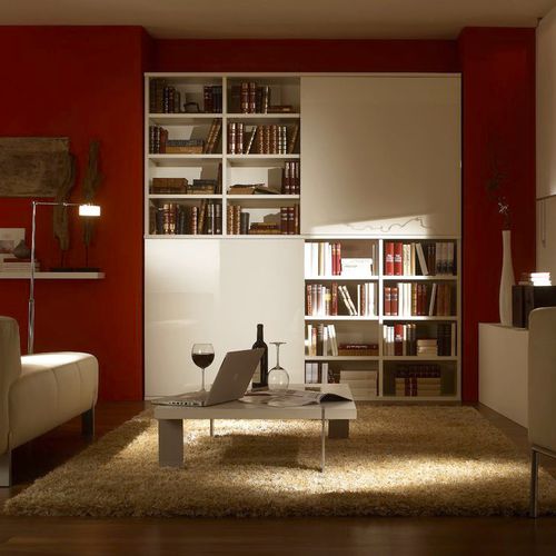 Libreria contemporanea - SINUS 012 - Sudbrock - in legno / in legno laccato