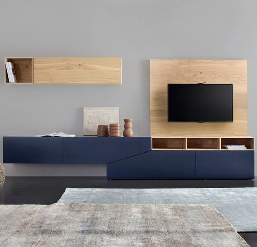 Parete attrezzata TV contemporaneo - CUT-X 673  - Sudbrock - in legno laccato